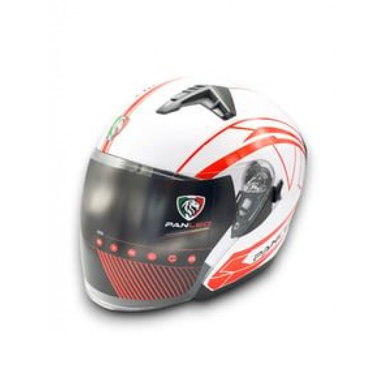 KASK PANLEO BEYAZ-KIRMIZI ECE-06 BELGELİ (L) KASK PANLEO BEYAZ-KIRMIZI ECE-06 BELGELİ (L)